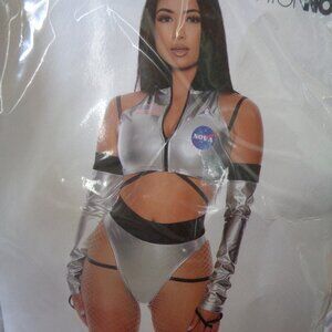 Fashion Nova Silver Space Costume